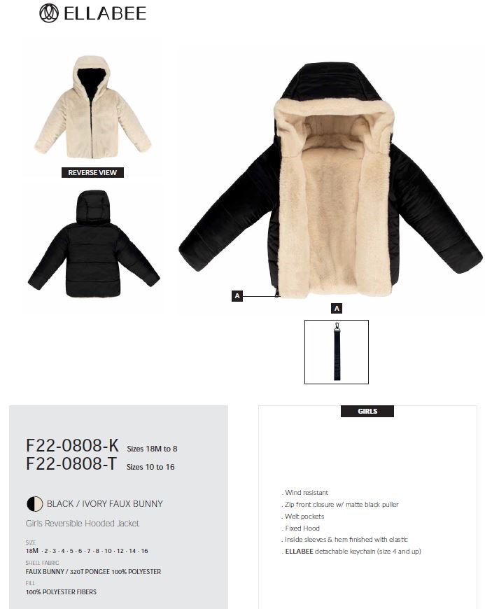 REVERSABLE HOODED JACKET 0808